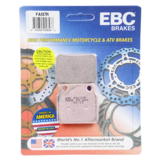 EBC “R“ Long Life Sintered Brake Pad (Brake Type: Brake pads) (Compatible Brand: Fits Kawasaki,Fits Suzuki,Fits Arctic cat)