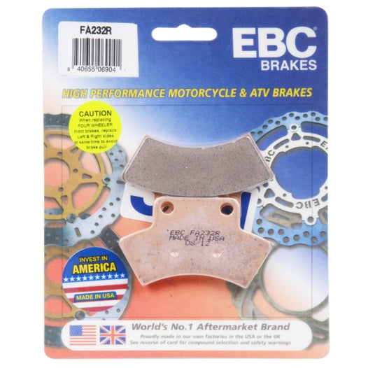EBC “R“ Long Life Sintered Brake Pad (Brake Type: Brake pads) (Compatible Brand: Fits Polaris,Fits CFMoto)