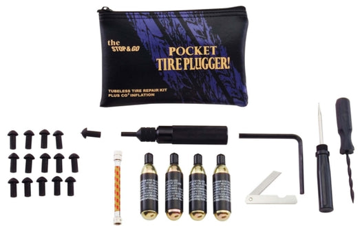 STOP & GO Pocket Tire Plugger plus CO2 Inflation