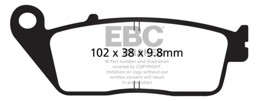 EBC V-Pad Brake Pad (Brake Type: Brake pads) (Compatible Brand: Fits Honda,Fits Suzuki,Fits Triumph,Fits Kymco,Fits Victory,Fits Indian,Fits Buell)