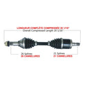Kimpex HD Complete HD Axle (Position: Front left,Front right)